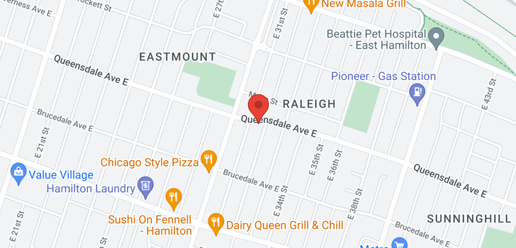 map of 730 QUEENSDALE Avenue E